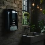 El dispensador LA PRO I montado y en uso: la carga va sellada dentro.